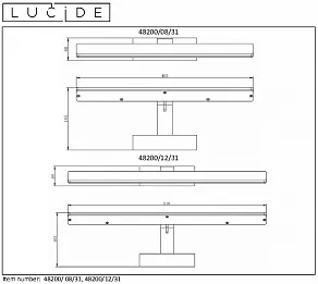 Накладной светильник Lucide Bethan 48200/08/31
