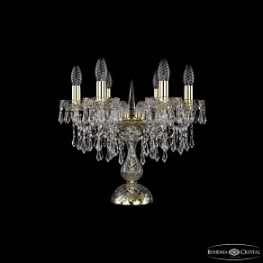 Настольная лампа декоративная Bohemia Ivele Crystal 1403 1403L/6/141-39 G