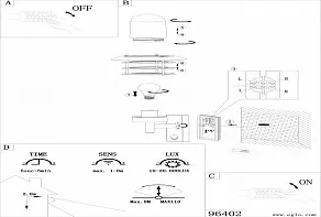 Светильник на штанге Eglo ПРОМО Mouna 96402