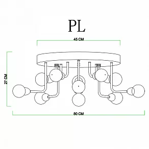 Потолочная люстра Divinare Dallas 3360/15 PL-11