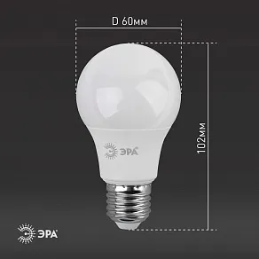 Лампа светодиодная Эра  E27 9Вт 2700K LED A60-9W-827-E27