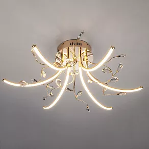 Потолочная люстра Eurosvet Sacura 90087/6 золото 42W
