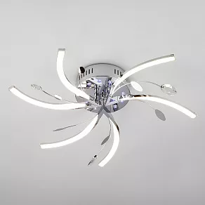 Потолочная люстра Eurosvet Windmill 90125/6 хром 45W