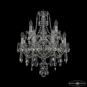 Подвесная люстра Bohemia Ivele Crystal 1415 1415/8+4/165/2d Ni