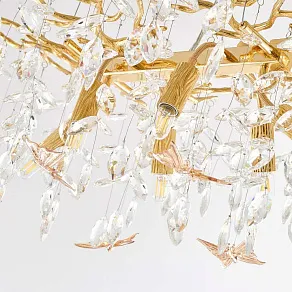 Подвесная люстра Arte Milano Веточка 230210.700.6.E14.D2 GD BUT-Amber