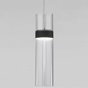 Подвесной светильник Eurosvet Lumen 50244/1 LED черный/прозрачный