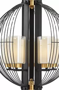 Подвесная люстра LUMINA DECO Ponti LDP 1245-5 BK+MD