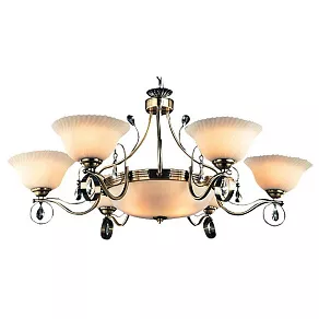 Подвесная люстра Eurosvet 29850 29850/6+3 античная бронза