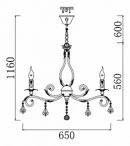 Подвесная люстра Maytoni Templiers H105-06-W