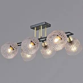 Люстра на штанге ILLUMICO  IL0794-6SQ-25BKAB ELITE