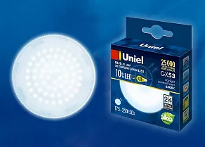 Лампа светодиодная Uniel  GX53 10Вт 6500K UL-00005313