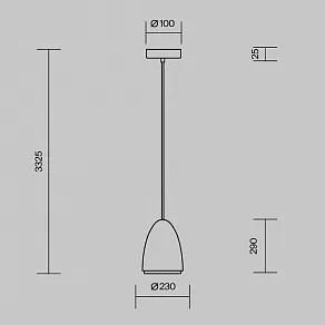 Подвесной светильник Maytoni Pilastro MOD430PL-01CM