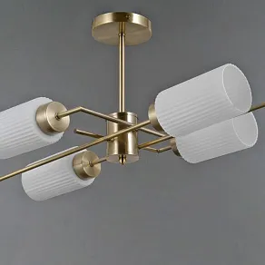 Люстра на штанге ILLUMICO NAPLES IL0737-6ASQ-25 AB NAPLES