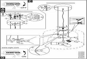 Подвесной светильник Eglo ПРОМО Viserbella 97644