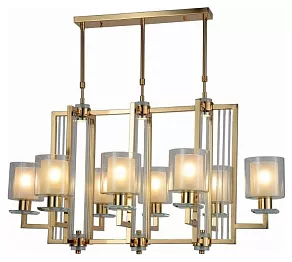 Люстра на штанге LUMINA DECO Manhattan LDP 8012-8 PR F.GD