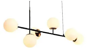 Подвесная люстра iLamp Golden 9136P/6 BK-WH