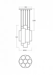 Подвесной светильник Vele Luce Miele VL2093P07