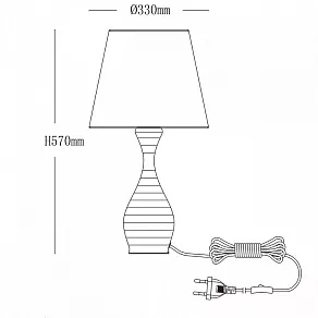 Настольная лампа декоративная MW-Light Салон 415033901