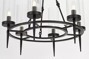 Подвесная люстра LUMINA DECO Moratti LDP 8022-6 BK+PR