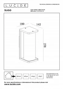 Накладной светильник Lucide Sligo 15807/01/30