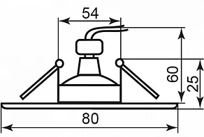 Встраиваемый светильник Feron GS-M362 28345