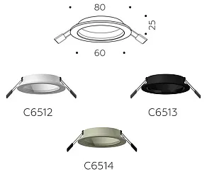 Встраиваемый светильник Ambrella Light C C6514