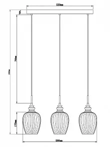 Подвесной светильник Maytoni Blues MOD044-PL-03-N