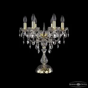 Настольная лампа декоративная Bohemia Ivele Crystal 1415 1415L/6/141-47 G