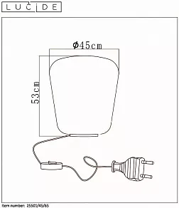 Настольная лампа декоративная Lucide Glorio 25501/45/65