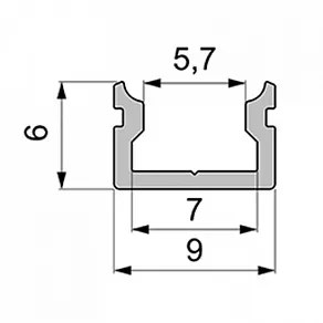 Профиль накладной Deko-Light AU-01-05 970087