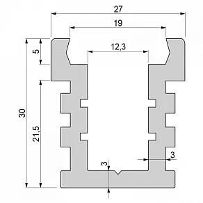 Профиль накладной Deko-Light U-high 975780