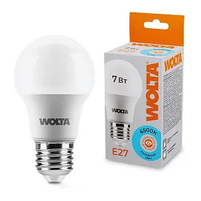 Лампа светодиодная Wolta  E27 7Вт 6500K 25W55BL7E27