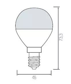 Лампа светодиодная Horoz Electric HL4380L E14 6Вт 6400K HRZ00000042