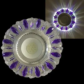 Встраиваемый светильник Reluce  42112-9.0-001PL MR16+LED3W CL/PP+MIX