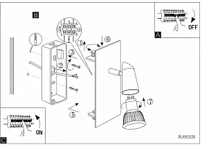 Бра Eglo Tabbio 92526