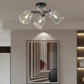 Потолочная люстра Arte Milano AMALFI-323219 323219/3 CR+BK