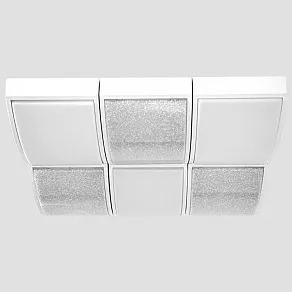 Накладной светильник Ambrella Orbital Crystal Sand FS1510 WH/SD 144W D540*540