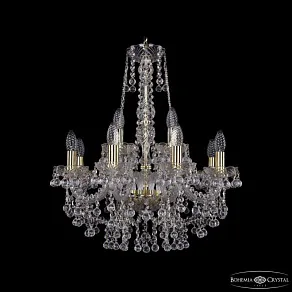 Подвесная люстра Bohemia Ivele Crystal 1409 1409/8+4/195/h-62 G