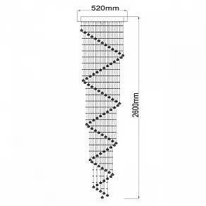 Подвесная люстра Chiaro Каскад 384017106
