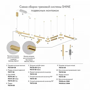 Токопровод концевой Denkirs SHINE BASE TR5717-SB