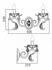 Бра Maytoni Astron CL0018-02-R