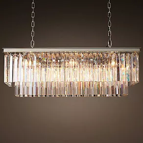 Подвесная люстра Imperiumloft Rh 1920S Odeon Clear Glass Fringe 155093-22