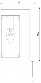 Бра Eurosvet Aragon 60116/1 черный