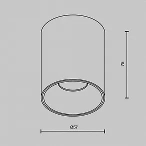 Накладной светильник Maytoni Alfa LED C064CL-8W2.7K-RD-WB