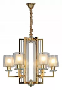 Подвесная люстра LUMINA DECO Manhattan LDP 8012-6 F.GD
