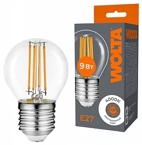Лампа светодиодная Wolta  E27 9Вт 4000K WF-G45-9W4KE27