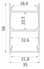 Накладной светильник 6063 LINE 3556 0412641