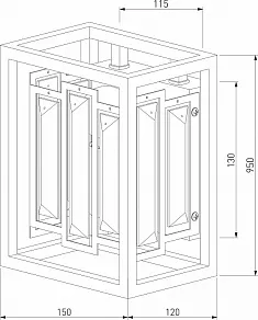 Накладной светильник Bogate's Cella 377/1 Strotskis