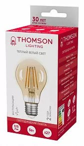Лампа светодиодная Thomson Filament A60 E27 5Вт 2400K TH-B2109