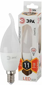 Лампа светодиодная Эра Стандарт E14 11Вт 2700K LED BXS-11W-827-E14